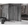 Mexen Velar Duschkabine Schiebetür 110 x 70 cm, matt, schwarz - 871-110-070-31-70