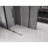 Mexen Velar Duschkabine Schiebetür 120 x 80 cm, gefrostet, schwarz - 871-120-080-31-70
