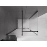 Mexen Velar Duschkabine, schiebbar 120 x 85 cm, Milchglas, schwarz - 871-120-085-31-70