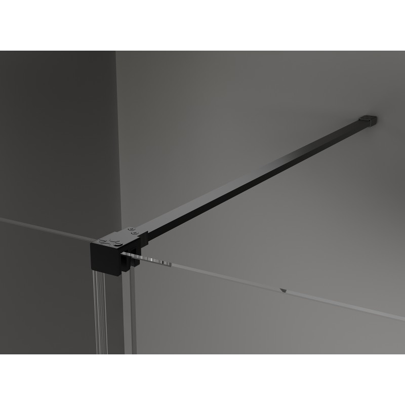 Mexen Velar Duschkabine Schiebetür 140 x 70 cm, mattiert, schwarz - 871-140-070-31-70