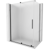 Mexen Velar Duschkabine Schiebetür 150 x 75 cm, matt, schwarz - 871-150-075-31-70