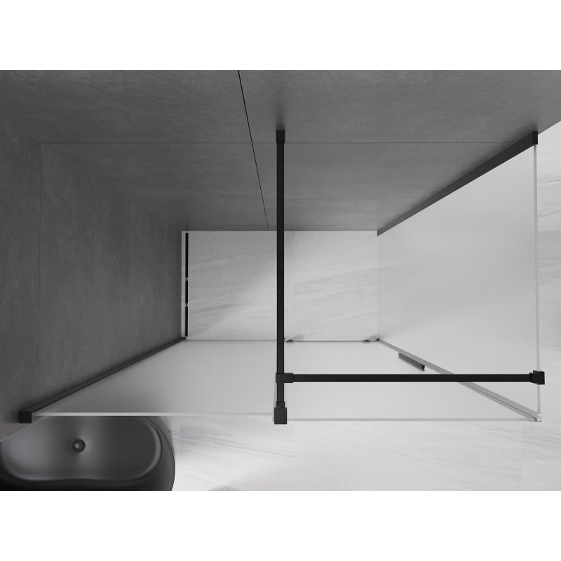 Mexen Velar Duschkabine, verschiebbar, 150 x 70 cm, matt, schwarz - 871-150-070-31-70