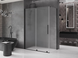 Mexen Velar Duschkabine schiebbar 160 x 70 cm, mattiert, schwarz - 871-160-070-31-70