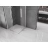 Mexen Velar Duo Duschkabine, verschiebbar, 80 x 80 cm, matt, Chrom - 871-080-080-32-01