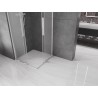 Mexen Velar Duo Schiebeduschkabine 90 x 90 cm, Milchglas, Chrom - 871-090-090-32-01