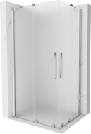 Mexen Velar Duo Schiebeduschkabine 100 x 90 cm, Frostglas, Chrom - 871-100-090-32-01