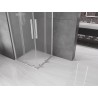 Mexen Velar Duo Schiebeduschkabine 90 x 90 cm, Milchglas, Chrom - 871-090-090-32-01