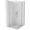Mexen Velar Duo Schiebeduschkabine 100 x 100 cm, matt, chrom - 871-100-100-32-01
