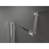 Mexen Velar Duo Duschkabine, 90 x 80 cm, Mattglas, Chrom - 871-090-080-32-01
