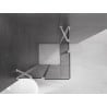 Mexen Velar Duo Duschkabine schiebbar 80 x 80 cm, graphit, chrom - 871-080-080-42-01