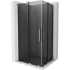 Mexen Velar Duo Schiebeduschkabine 90 x 80 cm, graphit, chrom - 871-090-080-42-01
