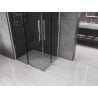 Mexen Velar Duo Schiebeduschkabine 90 x 80 cm, graphit, chrom - 871-090-080-42-01