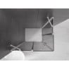 Mexen Velar Duo Schiebeduschkabine 90 x 80 cm, graphit, chrom - 871-090-080-42-01