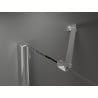 Mexen Velar Duo Duschkabine schiebbar 90 x 90 cm, Graphit, Chrom - 871-090-090-42-01