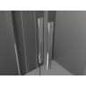 Mexen Velar Duo Schiebeduschkabine 90 x 80 cm, graphit, chrom - 871-090-080-42-01