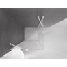 Mexen Velar Duo Schiebeduschkabine 90 x 90 cm, mattiert, weiß - 871-090-090-32-20