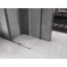 Mexen Velar Schiebetür Dusche 90 x 80 cm, Frost, Gun Metal - 871-090-080-31-95