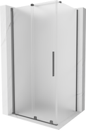 Mexen Velar Duschkabine, schiebbar 90 x 110 cm, Frost, Gun Metal - 871-090-110-31-95