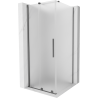 Mexen Velar Duschkabine schiebbar 100 x 100 cm, matt, Gun Metal - 871-100-100-31-95
