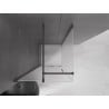 Mexen Velar Duschkabine schiebbar 100 x 100 cm, matt, Gun Metal - 871-100-100-31-95
