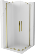 Mexen Velar Duo Duschkabine Schiebetür 90 x 90 cm, mattiert, gold - 871-090-090-32-50