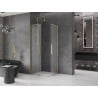 Mexen Velar Duo Duschkabine Schiebetür 90 x 90 cm, mattiert, gold - 871-090-090-32-50
