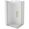 Mexen Velar Duo Schiebeduschkabine 90 x 80 cm, matt, gold - 871-090-080-32-50
