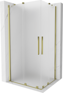 Mexen Velar Duo Schiebeduschkabine 90 x 80 cm, matt, gold - 871-090-080-32-50