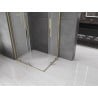 Mexen Velar Duo Schiebeduschkabine 90 x 80 cm, matt, gold - 871-090-080-32-50