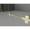 Mexen Velar Duo Schiebeduschkabine 80 x 80 cm, satiniert, gold - 871-080-080-32-50