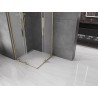 Mexen Velar Duo Duschkabine zum Schieben 100 x 100 cm, Milchglas, Gold - 871-100-100-32-50