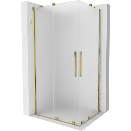 Mexen Velar Duo Schiebedusche 100 x 90 cm, matt, gold - 871-100-090-32-50