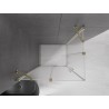 Mexen Velar Duo Schiebedusche 100 x 90 cm, matt, gold - 871-100-090-32-50