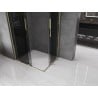 Mexen Velar Duo Duschkabine schiebbar 90 x 80 cm, Graphit, Gold - 871-090-080-42-50