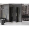Mexen Velar Duo Duschkabine schiebbar 90 x 80 cm, Graphit, Gold - 871-090-080-42-50