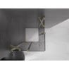 Mexen Velar Duo Schiebeduschkabine 100 x 100 cm, Graphit, Gold - 871-100-100-42-50