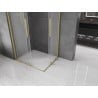 Mexen Velar Duo Duschkabine Schiebetür 100 x 90 cm, mattiert, gebürstetes Gold - 871-100-090-32-55