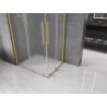 Mexen Velar Duo Schiebeduschkabine 90 x 80 cm, matt, gebürstetes Gold - 871-090-080-32-55