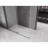 Mexen Velar Schiebeduschkabine 150 x 80 cm, mattiert, Gun Metal - 871-150-080-31-95