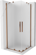 Mexen Velar Duo Schiebeduschkabine 90 x 90 cm, matt, Roségold - 871-090-090-32-60