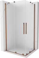Mexen Velar Duo Duschkabine Schiebetür 100 x 90 cm, matt, Roségold - 871-100-090-32-60