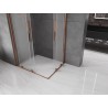 Mexen Velar Duo Duschkabine, verschiebbar 90 x 80 cm, matt, Roségold - 871-090-080-32-60