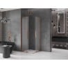 Mexen Velar Duo Schiebeduschkabine 80 x 80 cm, Mattglas, Roségold - 871-080-080-32-60
