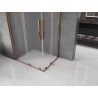 Mexen Velar Duo Duschkabine, verschiebbar 90 x 80 cm, matt, Roségold - 871-090-080-32-60
