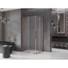 Mexen Velar Duo Duschkabine Schiebetür 100 x 90 cm, matt, Roségold - 871-100-090-32-60
