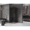 Mexen Velar Duo Schiebeduschkabine 80 x 80 cm, Graphit, Roségold - 871-080-080-42-60