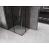 Mexen Velar Duo Schiebeduschkabine 90 x 80 cm, Grafit, Roségold - 871-090-080-42-60