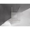 Mexen Velar Duschkabine Schiebetür 90 x 90 cm, Frost, gebürsteter Nickel - 871-090-090-31-97