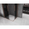 Mexen Velar Duo Schiebeduschkabine 100 x 90 cm, Grafit, Gebürstetes Kupfer - 871-100-090-42-65