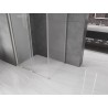 Mexen Velar Schiebetür-Duschkabine 120 x 85 cm, mattiert, gebürsteter Nickel - 871-120-085-31-97